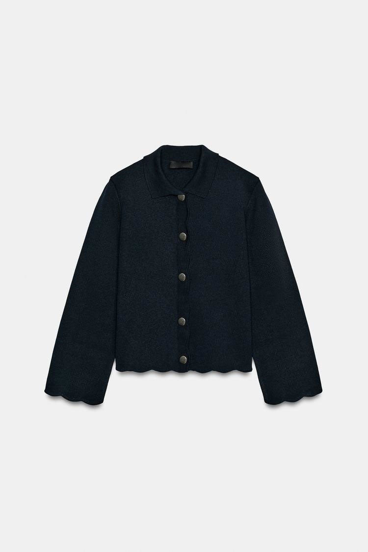 Button-Up Cardigan & Mini Skirt Set