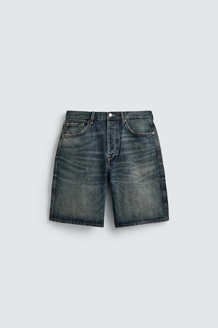 ZA Vintage Wash Denim Bermuda Shorts