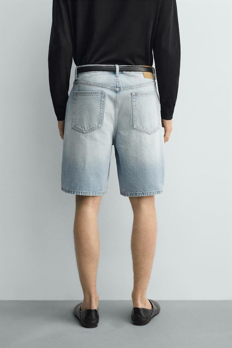 ZA Vintage Wash Denim Bermuda Shorts
