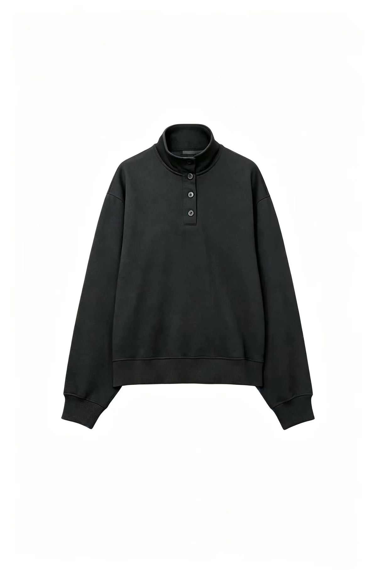 ZA High-Neck Sweatshirt & Wide-Leg Pants Set
