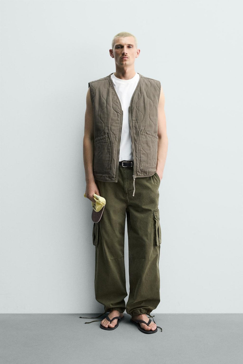 ZA Quilted Utility Zip Vest