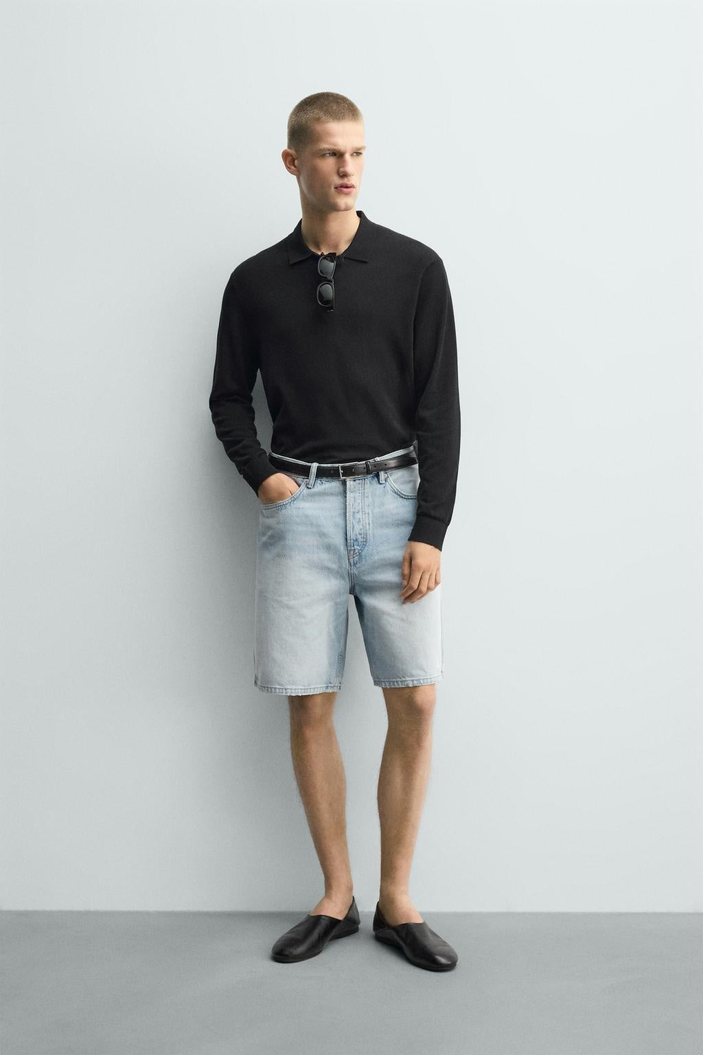 ZA Vintage Wash Denim Bermuda Shorts