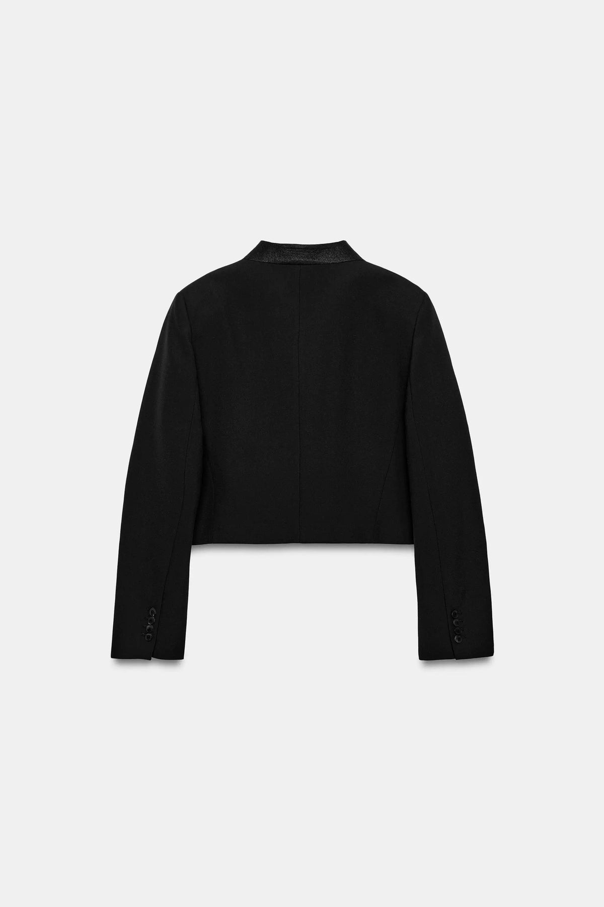 ZA Cropped Jacket &amp; Barrel-Leg Trouser Set
