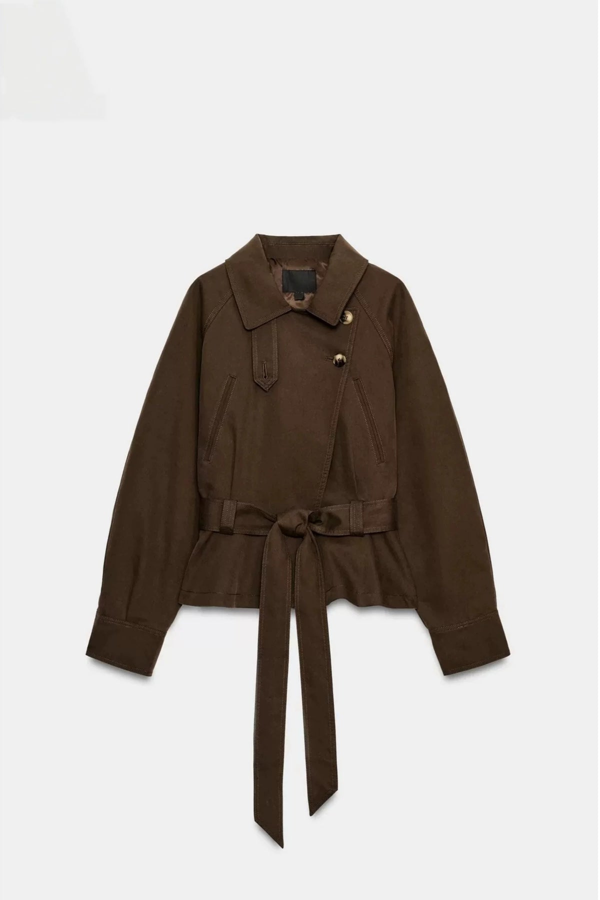 ZA Women’s Brown Belted Jacket
