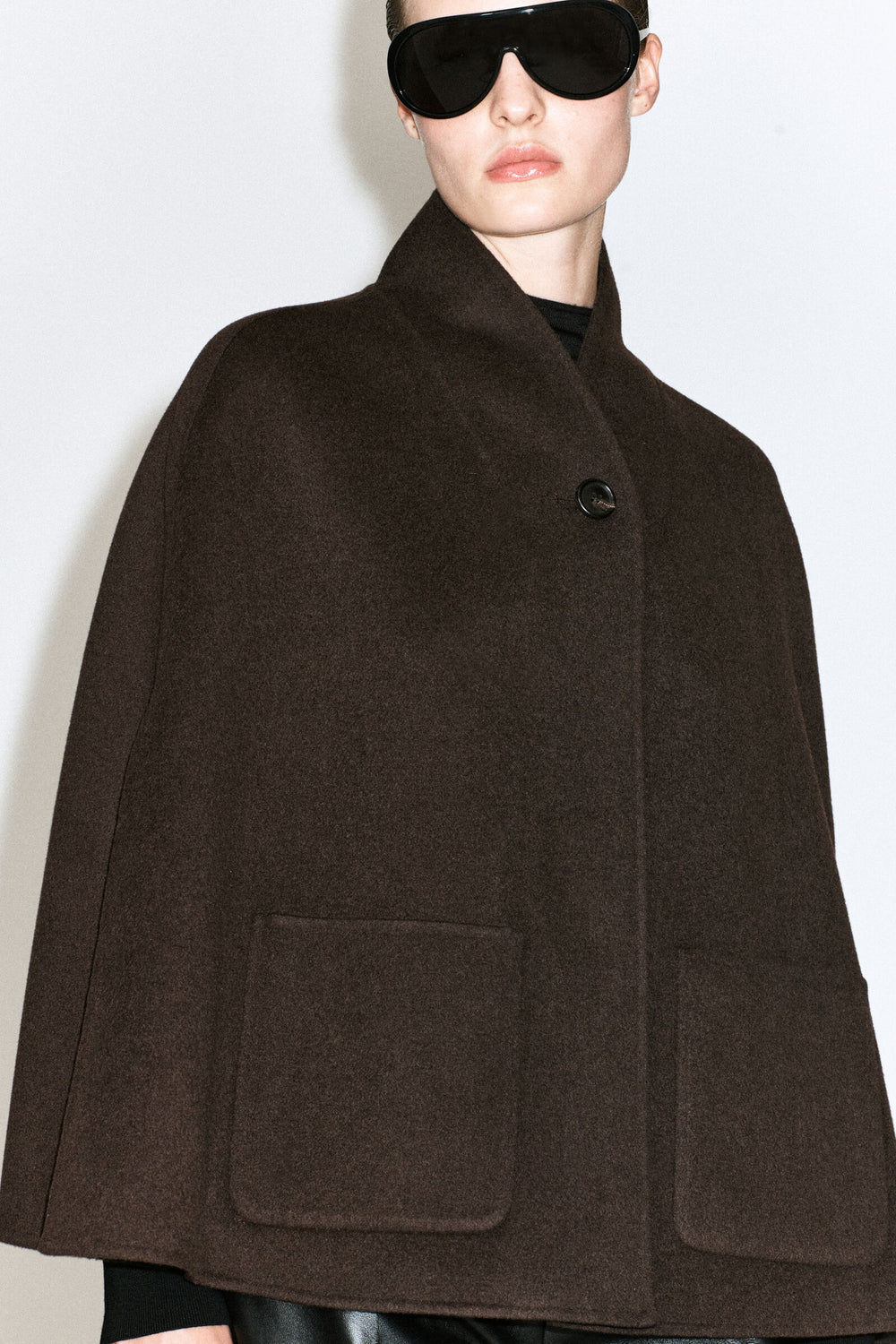 CS Shawl Collar Cape Jacket