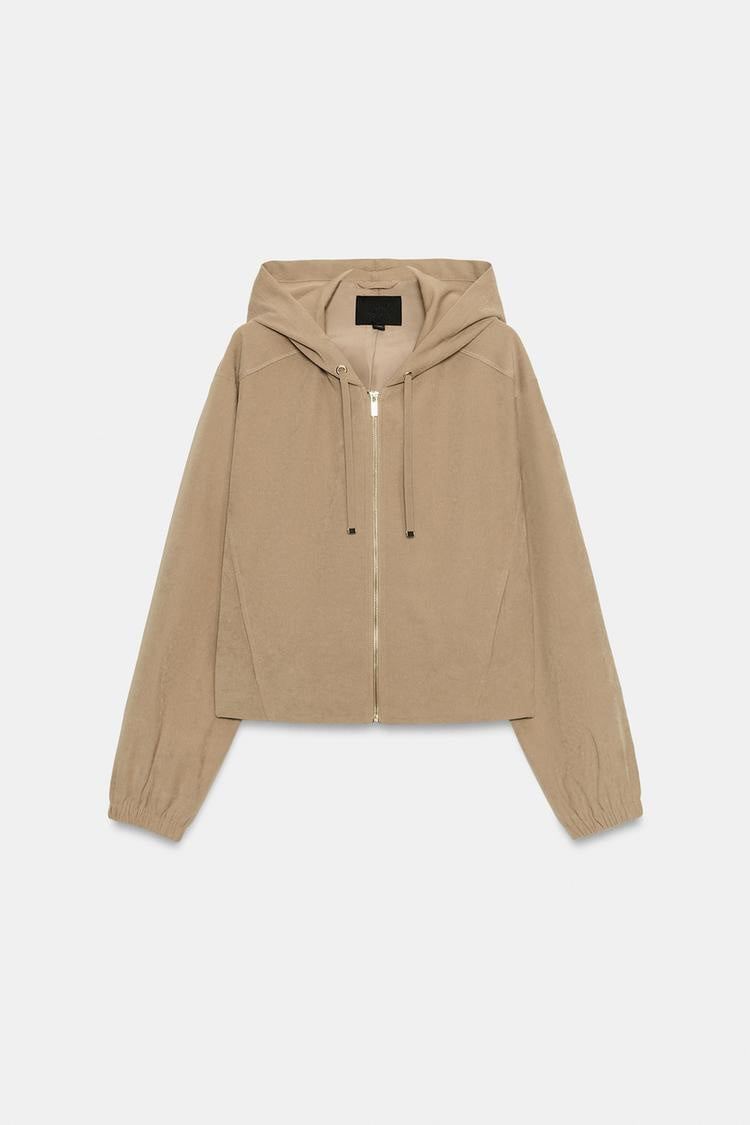 ZA Hooded Jacket & Wide-Leg Pants Set