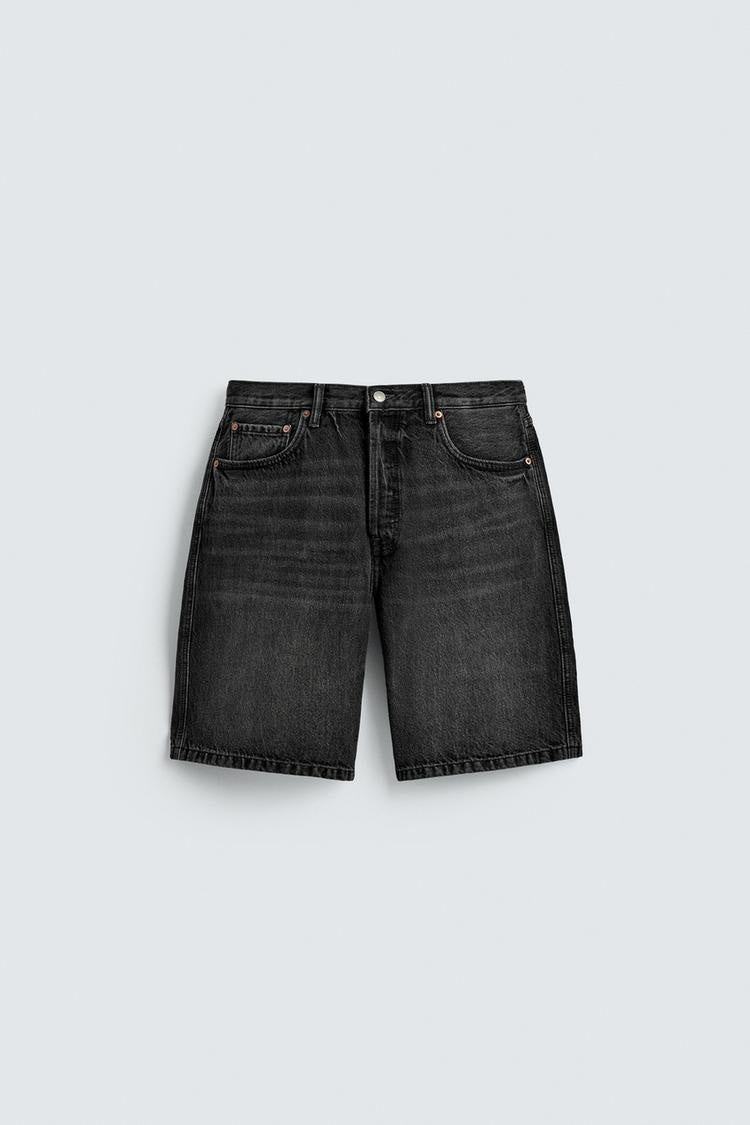 ZA Vintage Wash Denim Bermuda Shorts