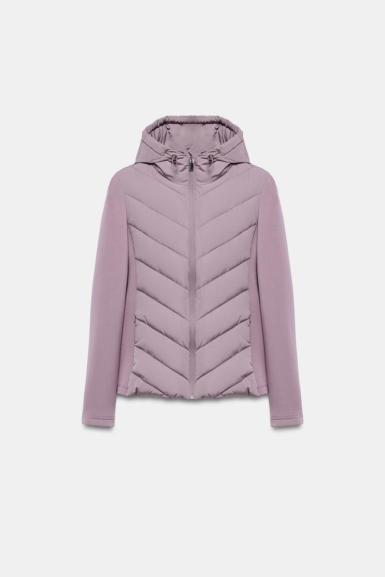 ZA Hybrid Quilted Hooded Jacket