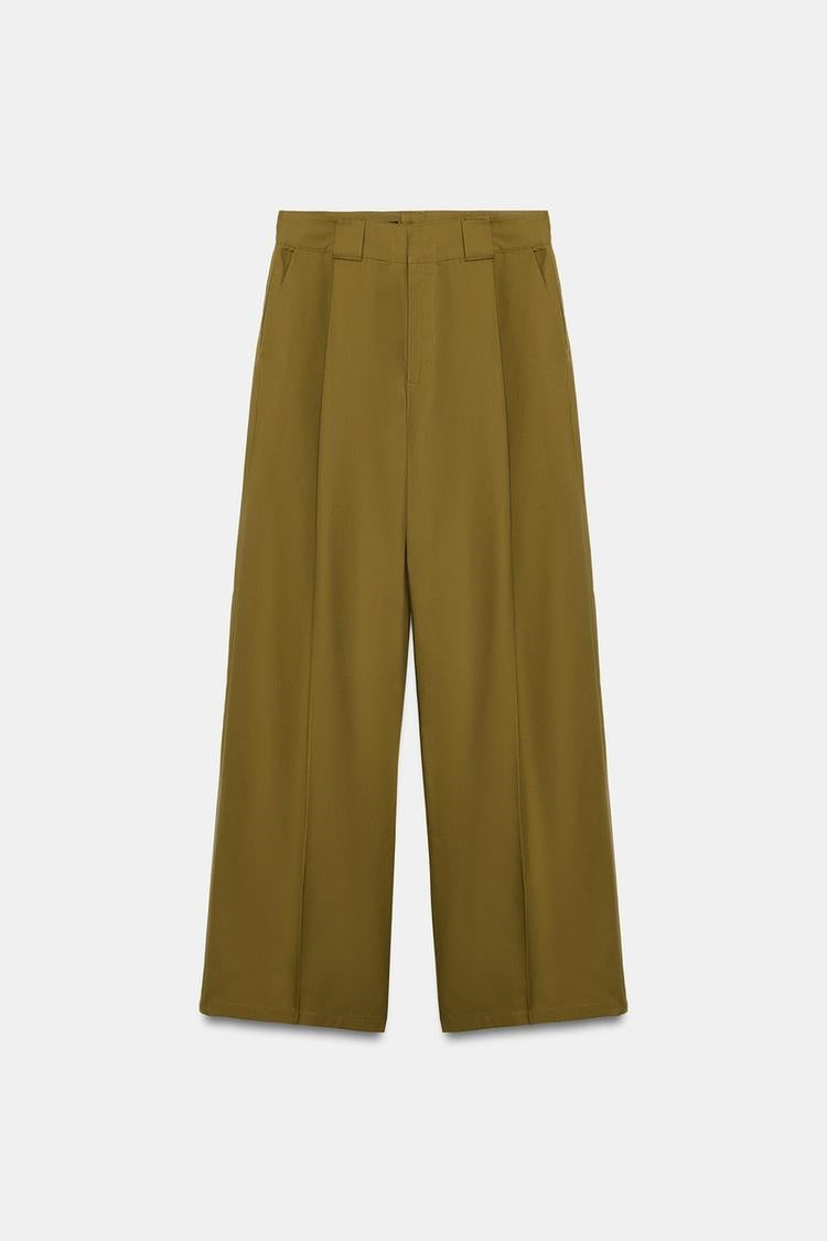 ZA  Wide-Leg Tailored Trousers