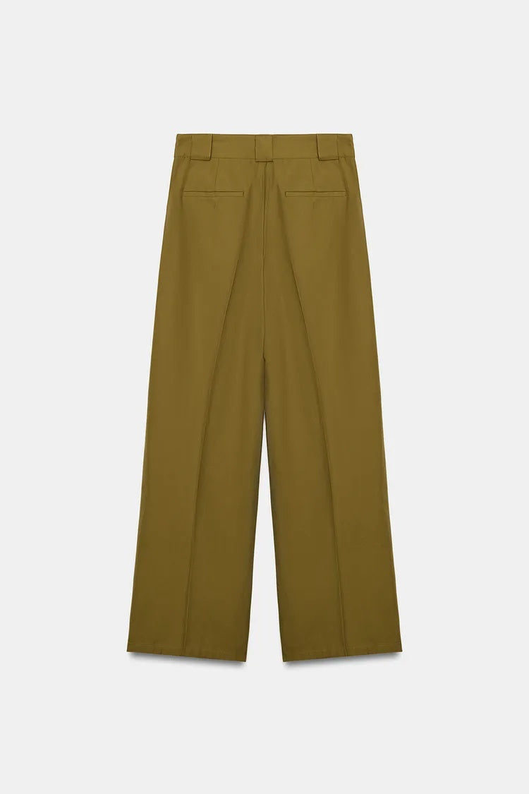 ZA  Wide-Leg Tailored Trousers