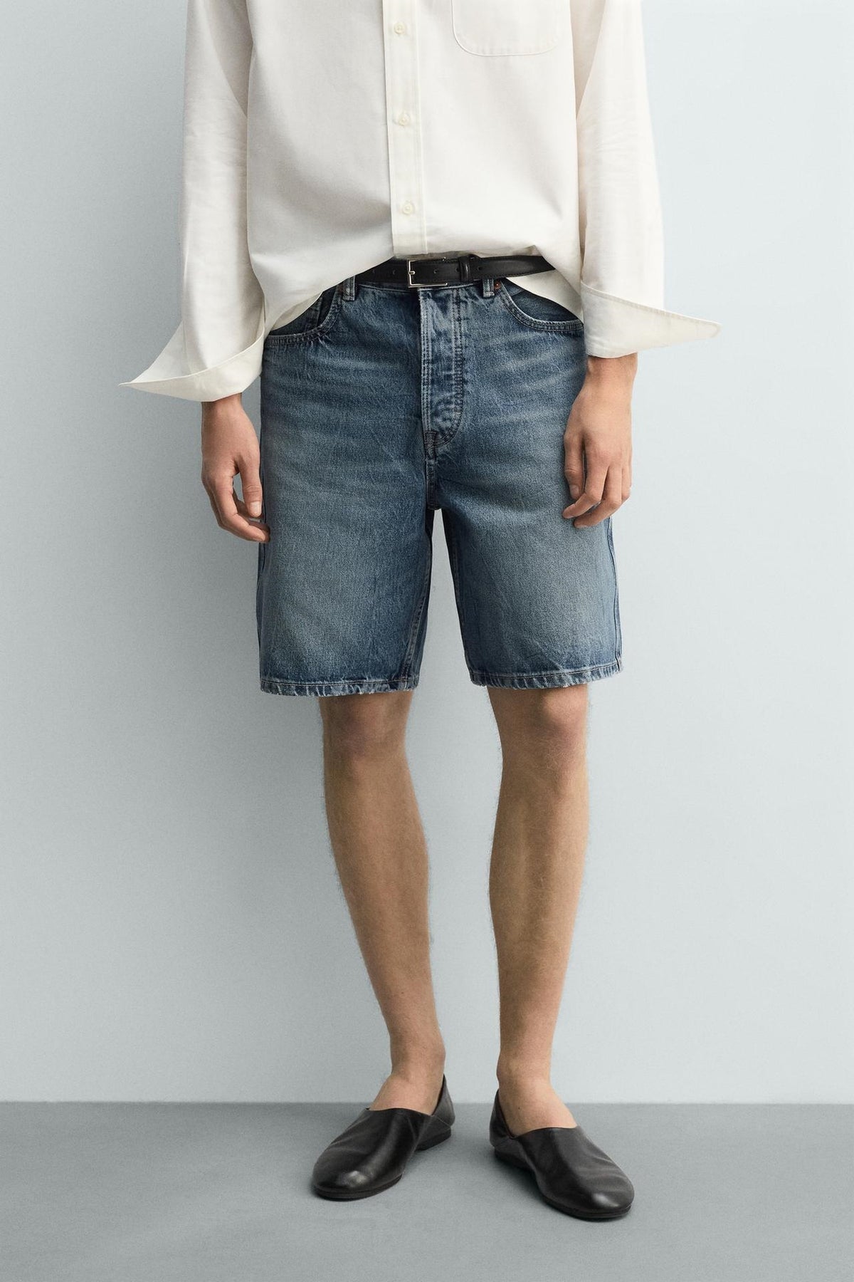 ZA Vintage Wash Denim Bermuda Shorts
