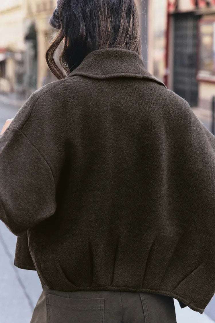 ZA Draped Open-Front Jacket