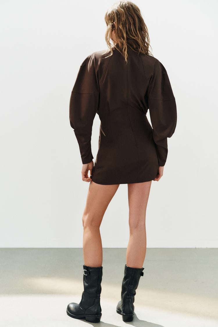 ZA Sculpted Sleeve Mini Dress