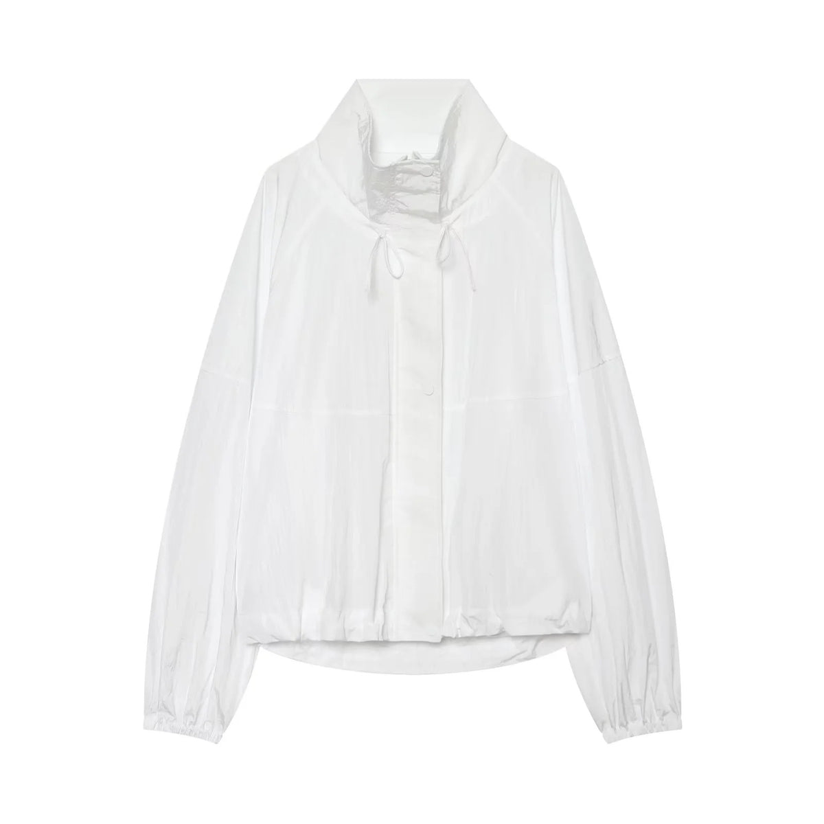 ZA Lightweight High-Neck Drawstring Jacket