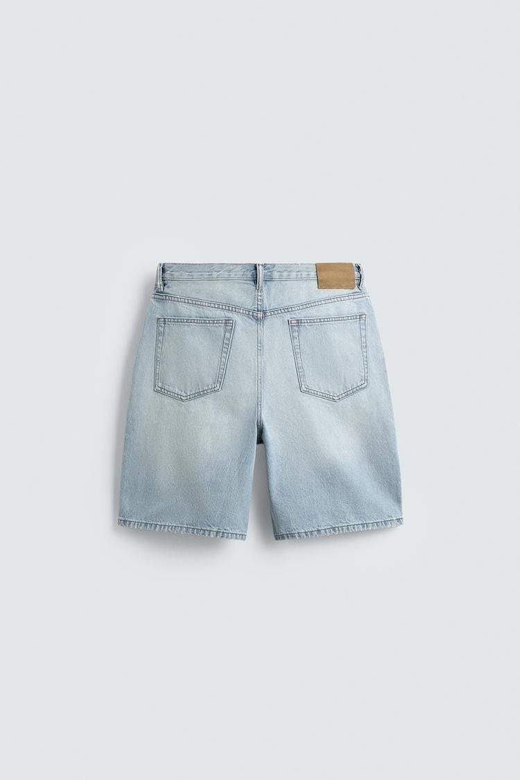 ZA Vintage Wash Denim Bermuda Shorts