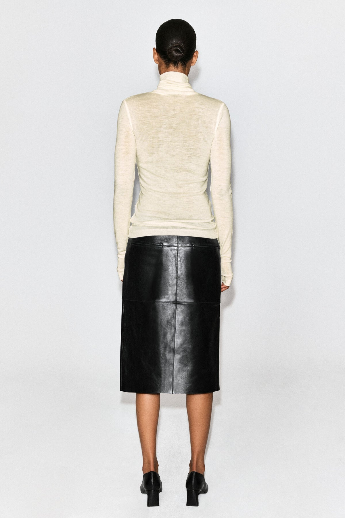 ZA Long-Sleeve Polo Knit Top