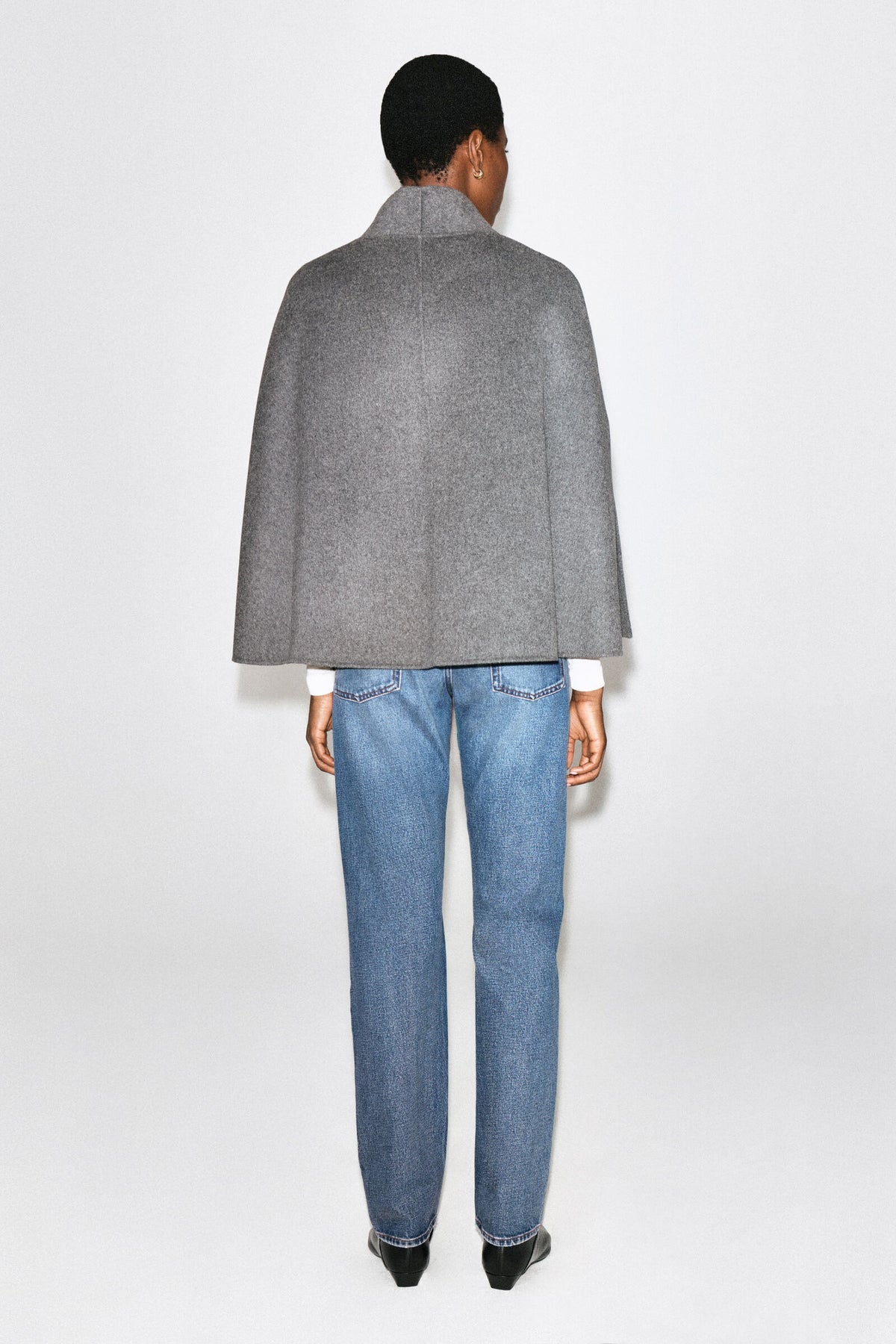 CS Shawl Collar Cape Jacket