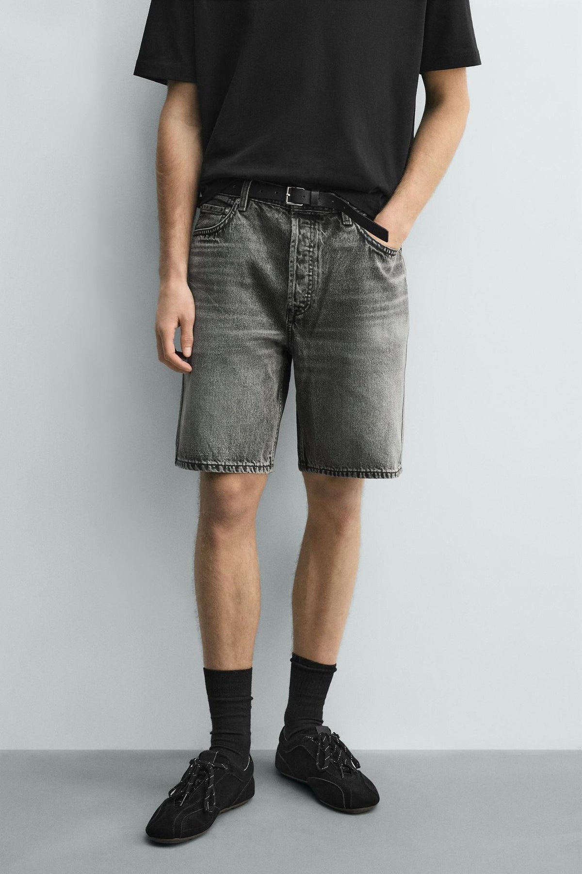 ZA Vintage Wash Denim Bermuda Shorts