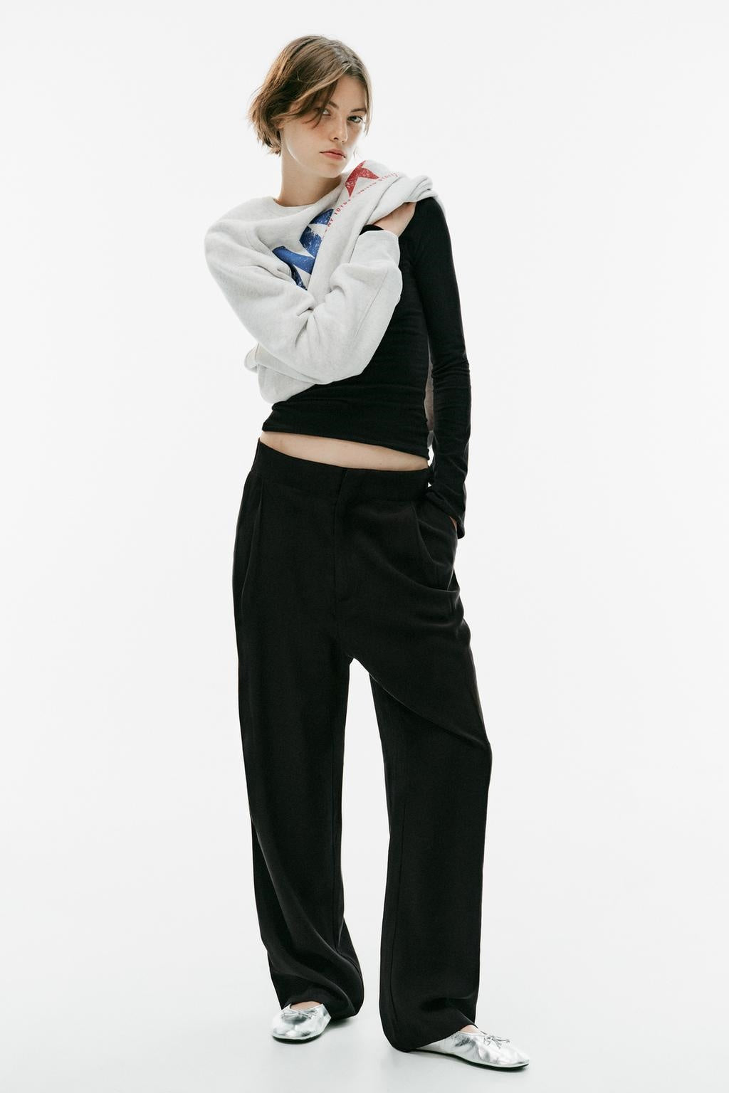 ZA Tailored Wide-Leg Trousers