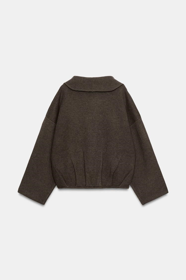 ZA Draped Open-Front Jacket