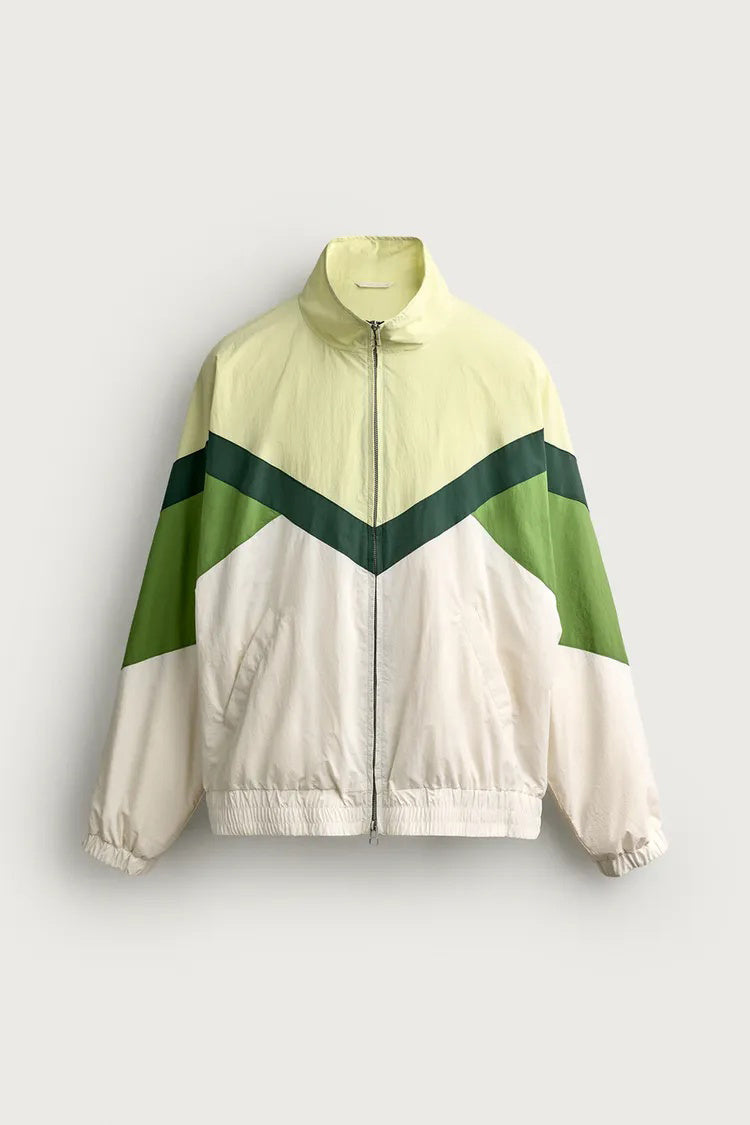 ZA Color-Block Lightweight Track Jacket