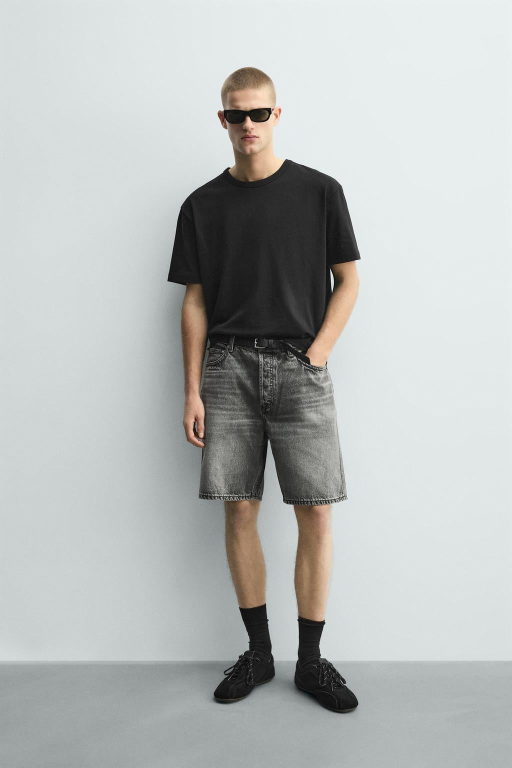 ZA Vintage Wash Denim Bermuda Shorts