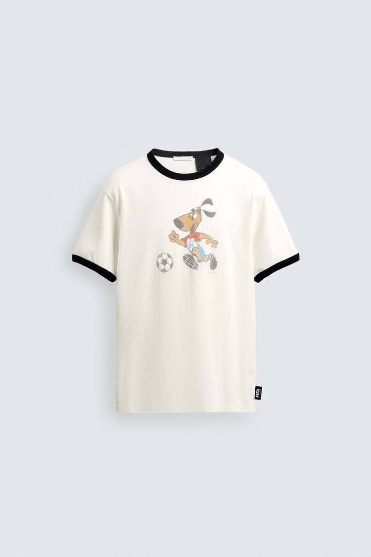 World Cup Football Graphic Ringer T-Shirt