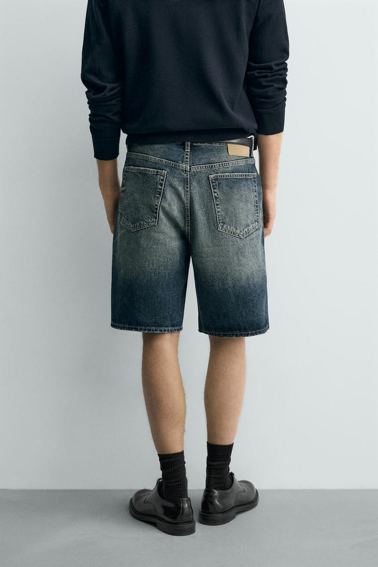 ZA Vintage Wash Denim Bermuda Shorts