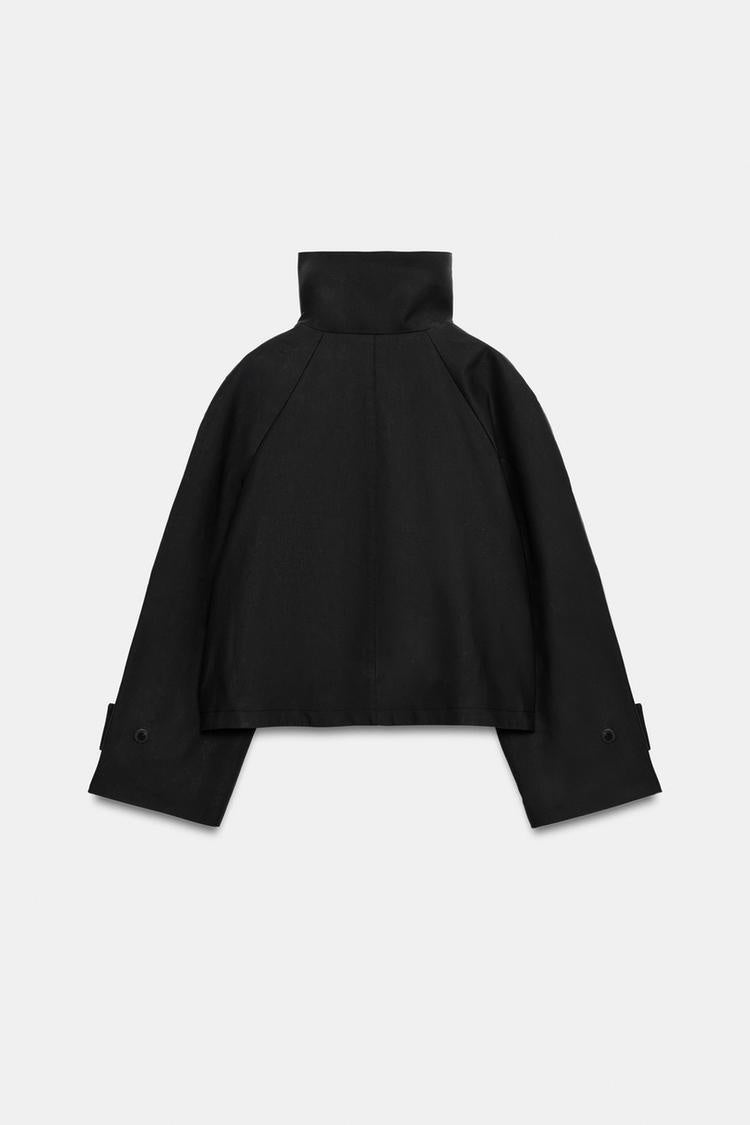 ZA High-Neck Cape Sleeve Jacket