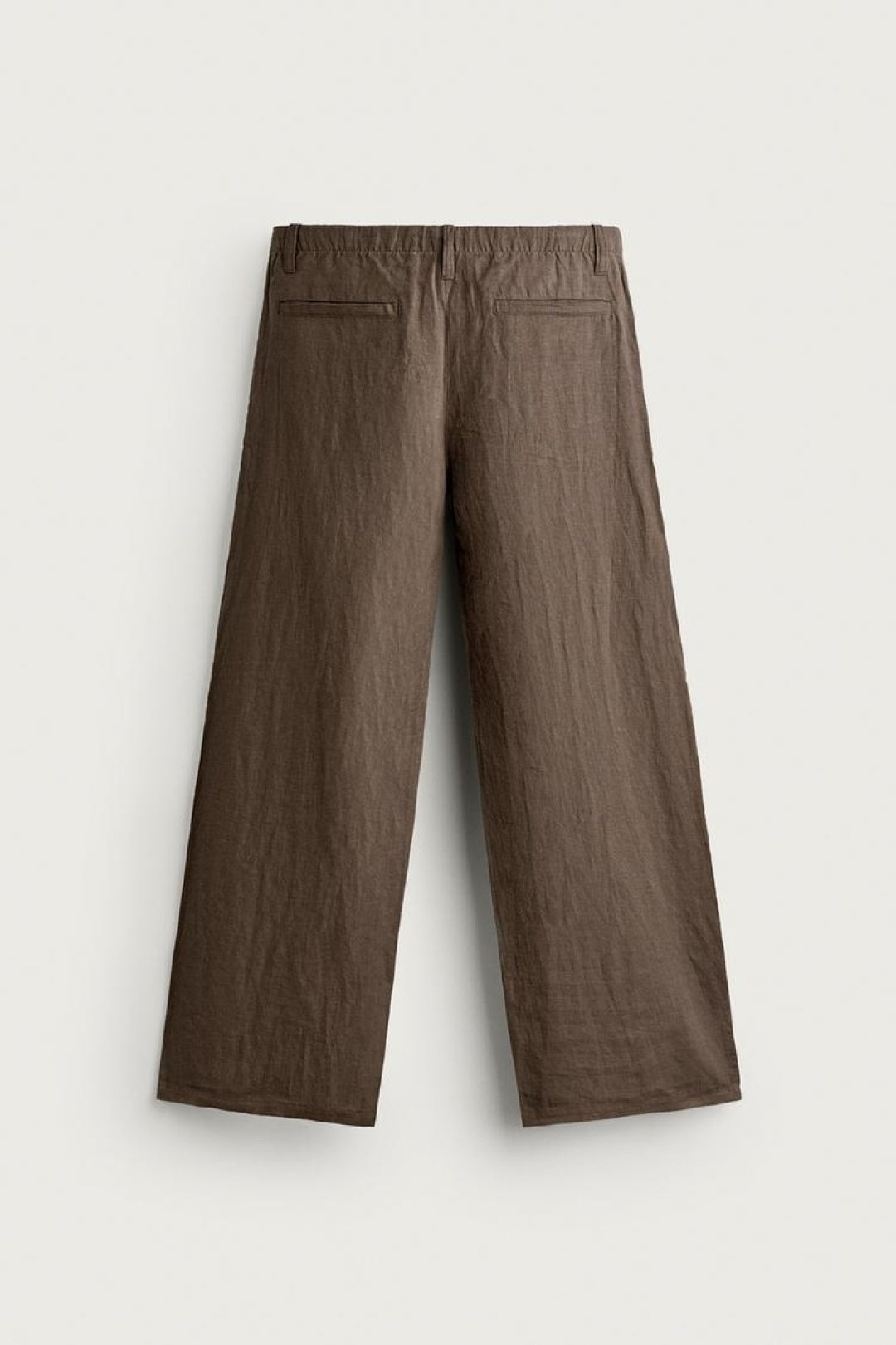 SA Relaxed Wide-Leg Linen Blend Trousers