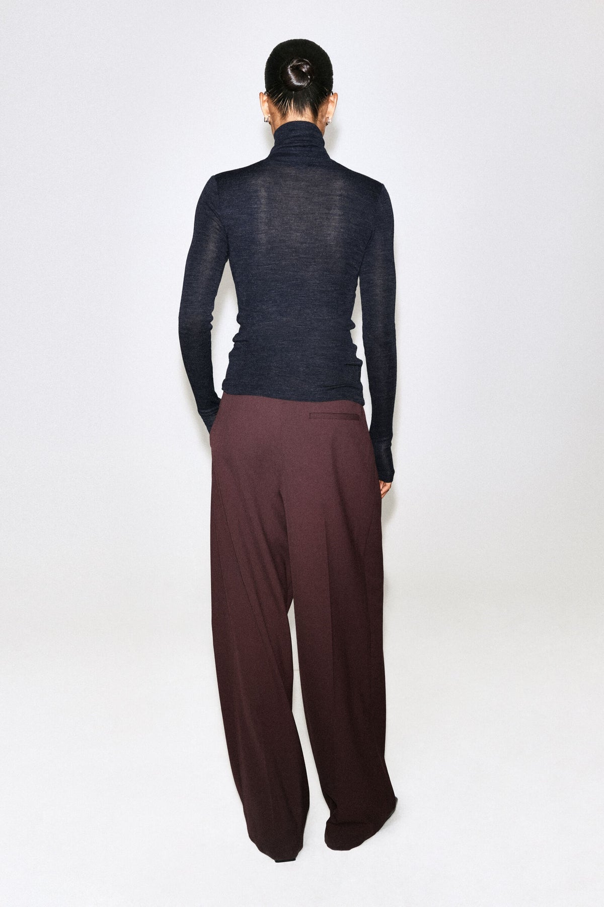 ZA Long-Sleeve Polo Knit Top