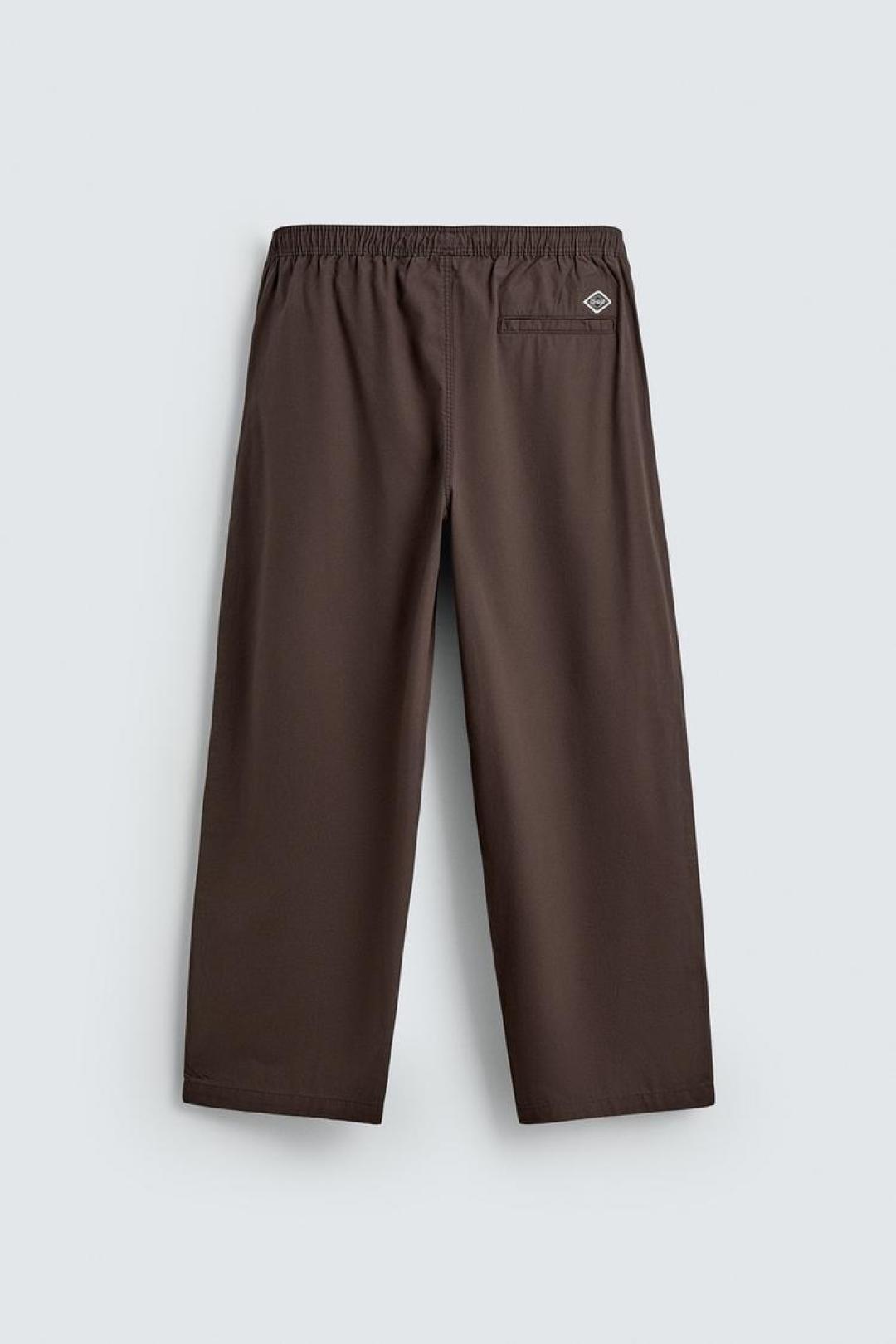 ZA Relaxed Wide-Leg Elastic Waist Pants