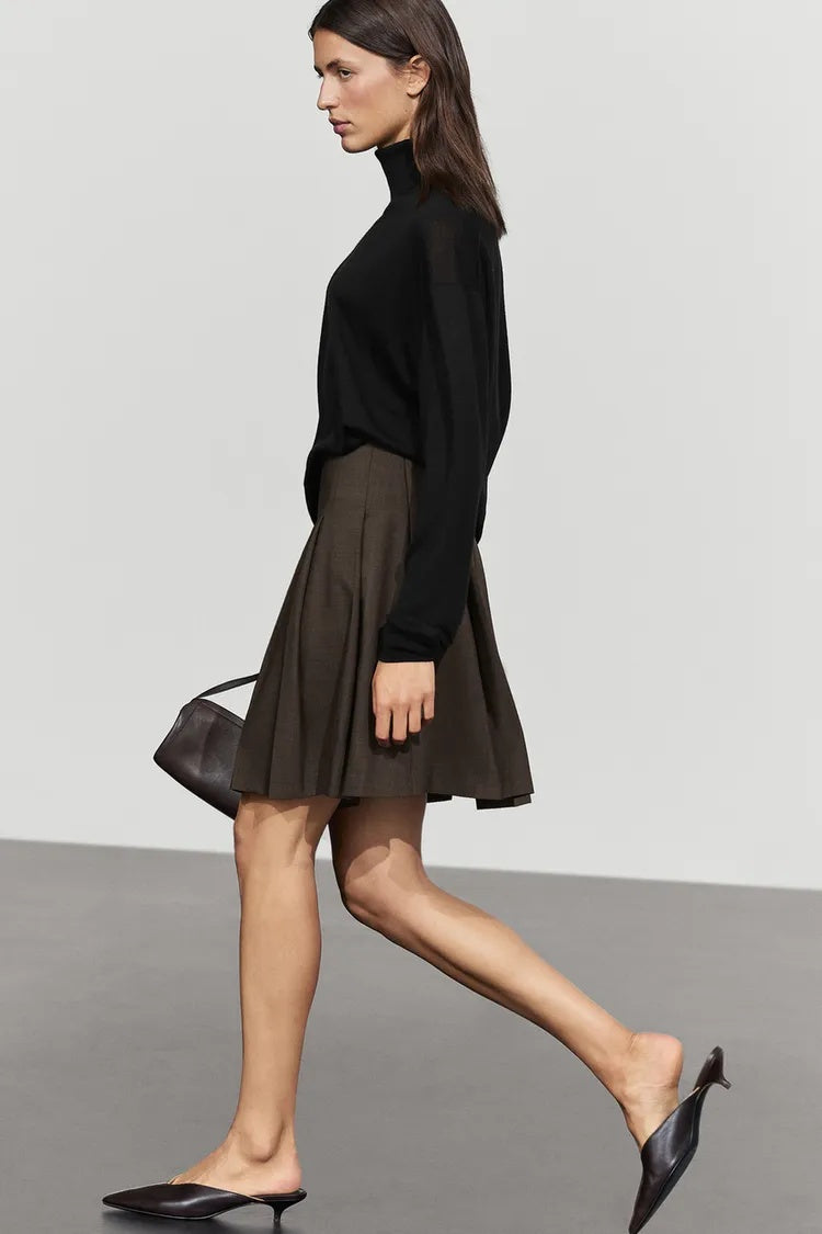 MD Pleated Mini Skirt