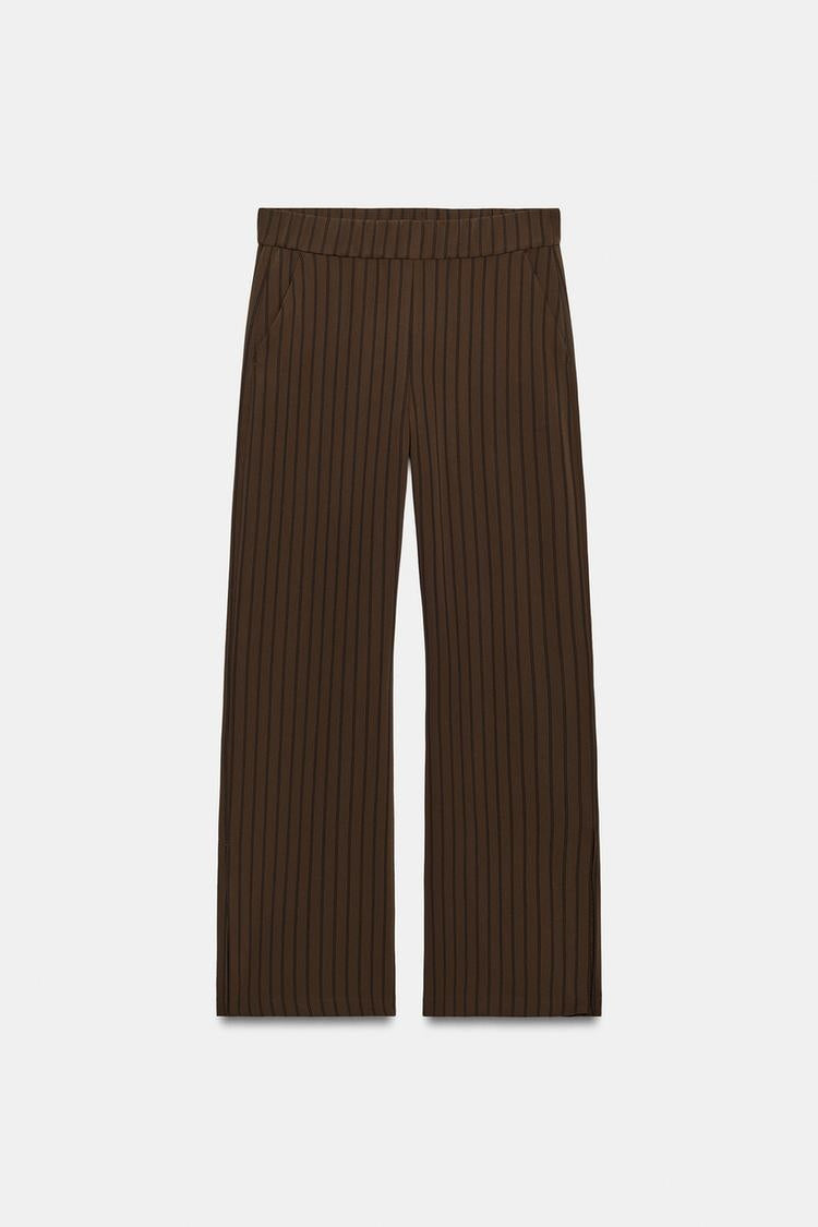 ZA Striped Cowl-Neck Top &amp; Wide-Leg Pants Set