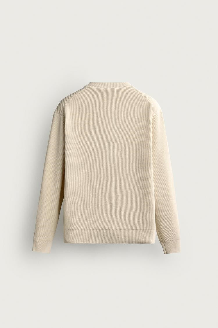 ZA Ribbed Button-Front Knit Cardigan
