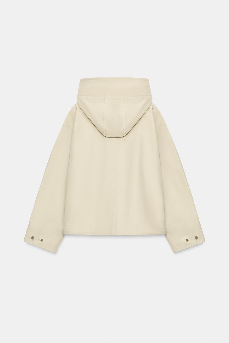 ZA Hooded Oversized Utility Jacket