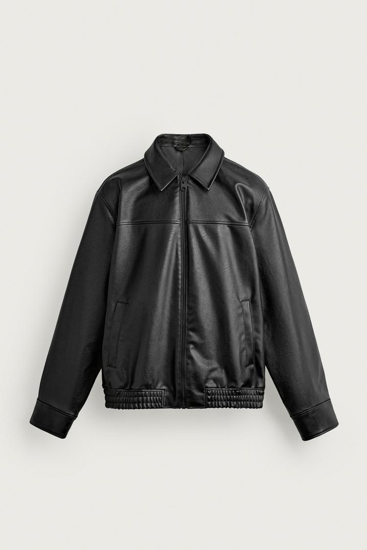 ZA Classic Faux Leather Zip Jacket