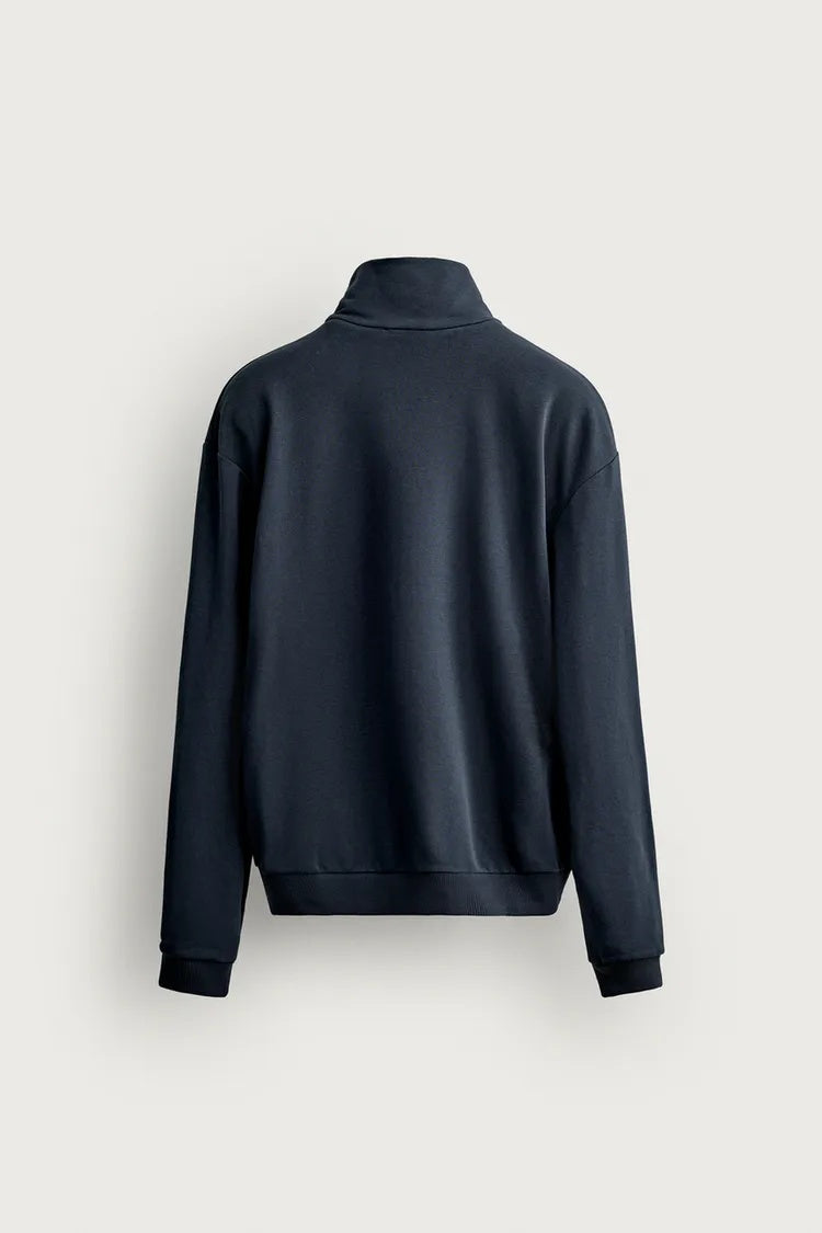 ZA Contrast-Zip Track Jacket