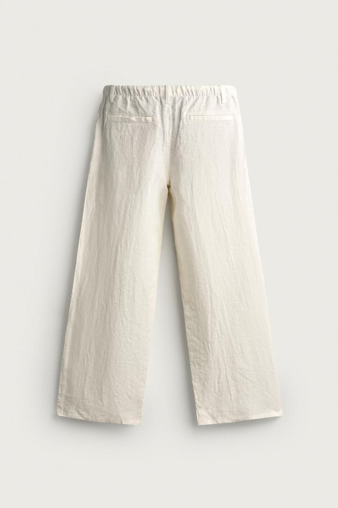 SA Relaxed Wide-Leg Linen Blend Trousers