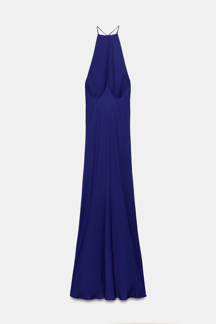 ZA Draped Halter Maxi Dress