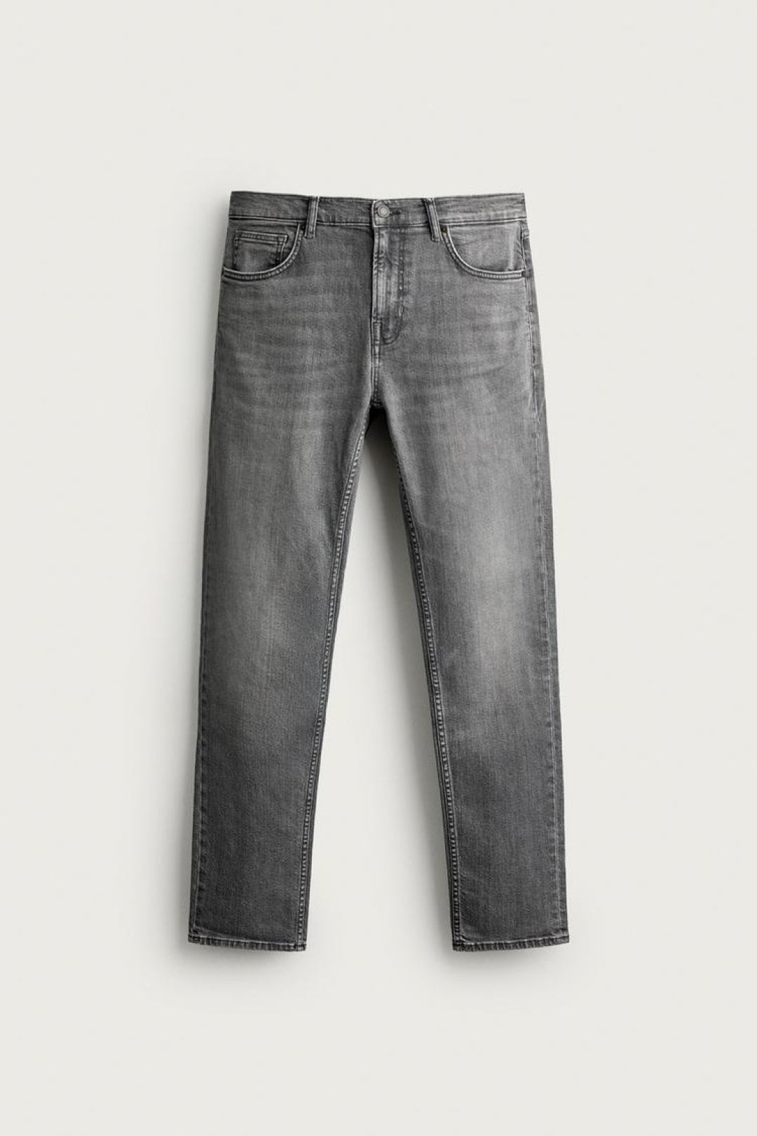 ZA Straight-Fit Washed Jeans