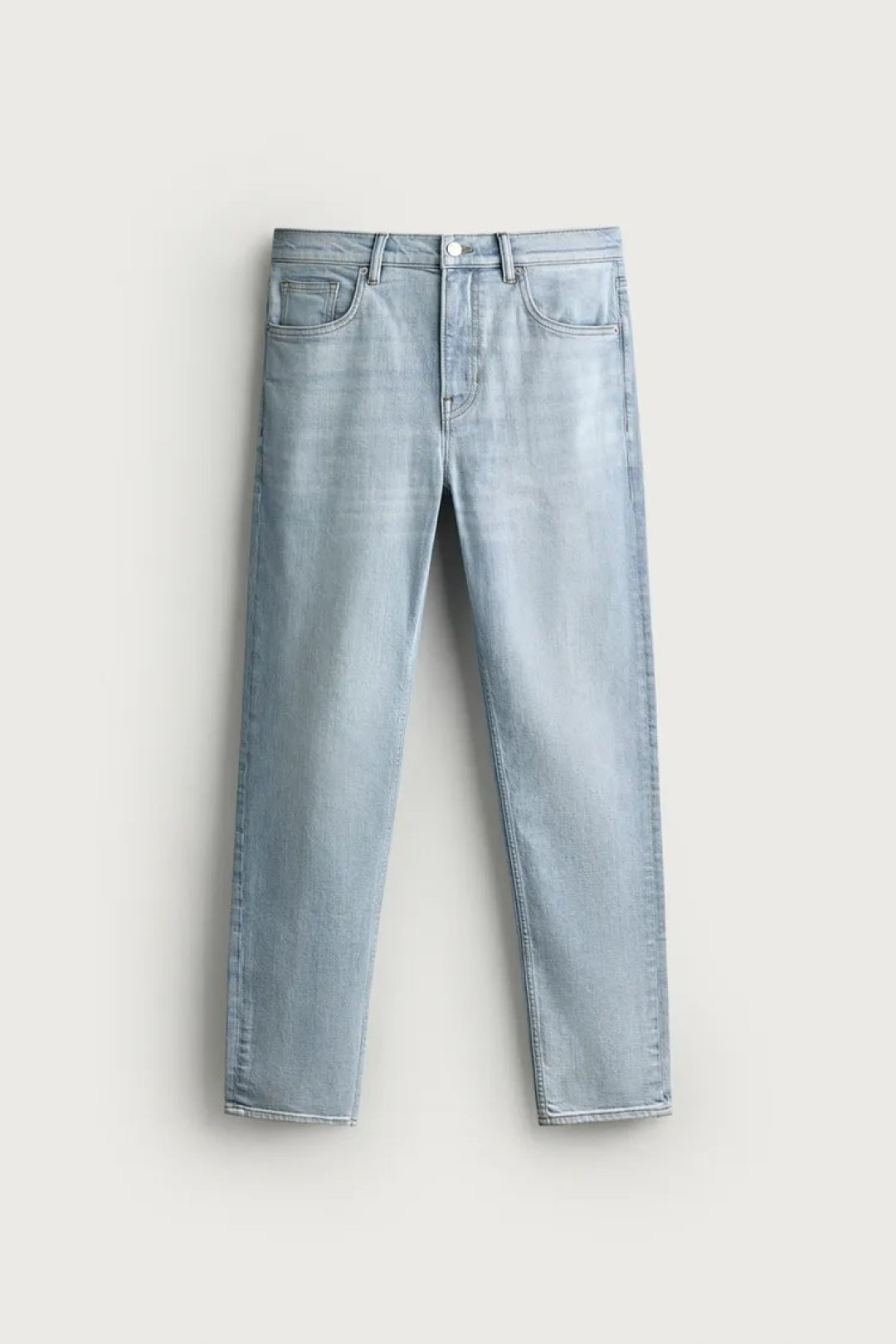 ZA Straight-Fit Washed Jeans