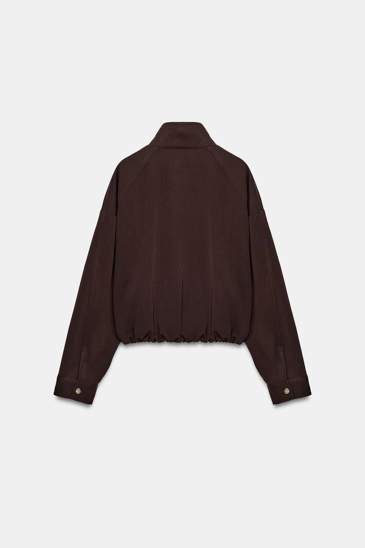 ZA Relaxed Zip-Up Jacket & Wide-Leg Pants Set