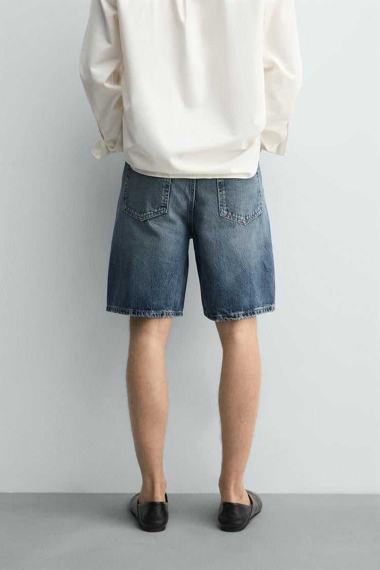 ZA Vintage Wash Denim Bermuda Shorts