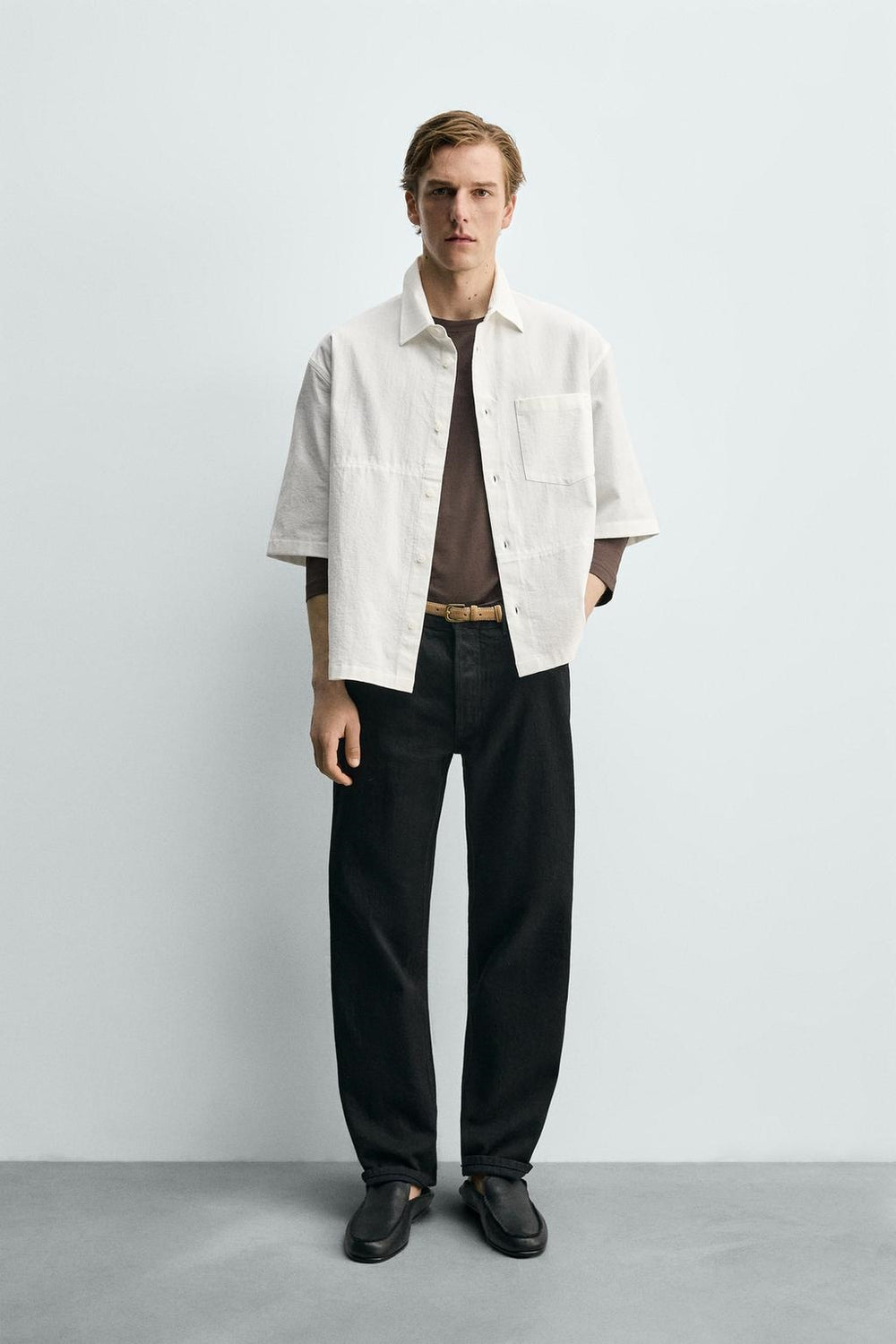 ZA Relaxed Short-Sleeve Shirt