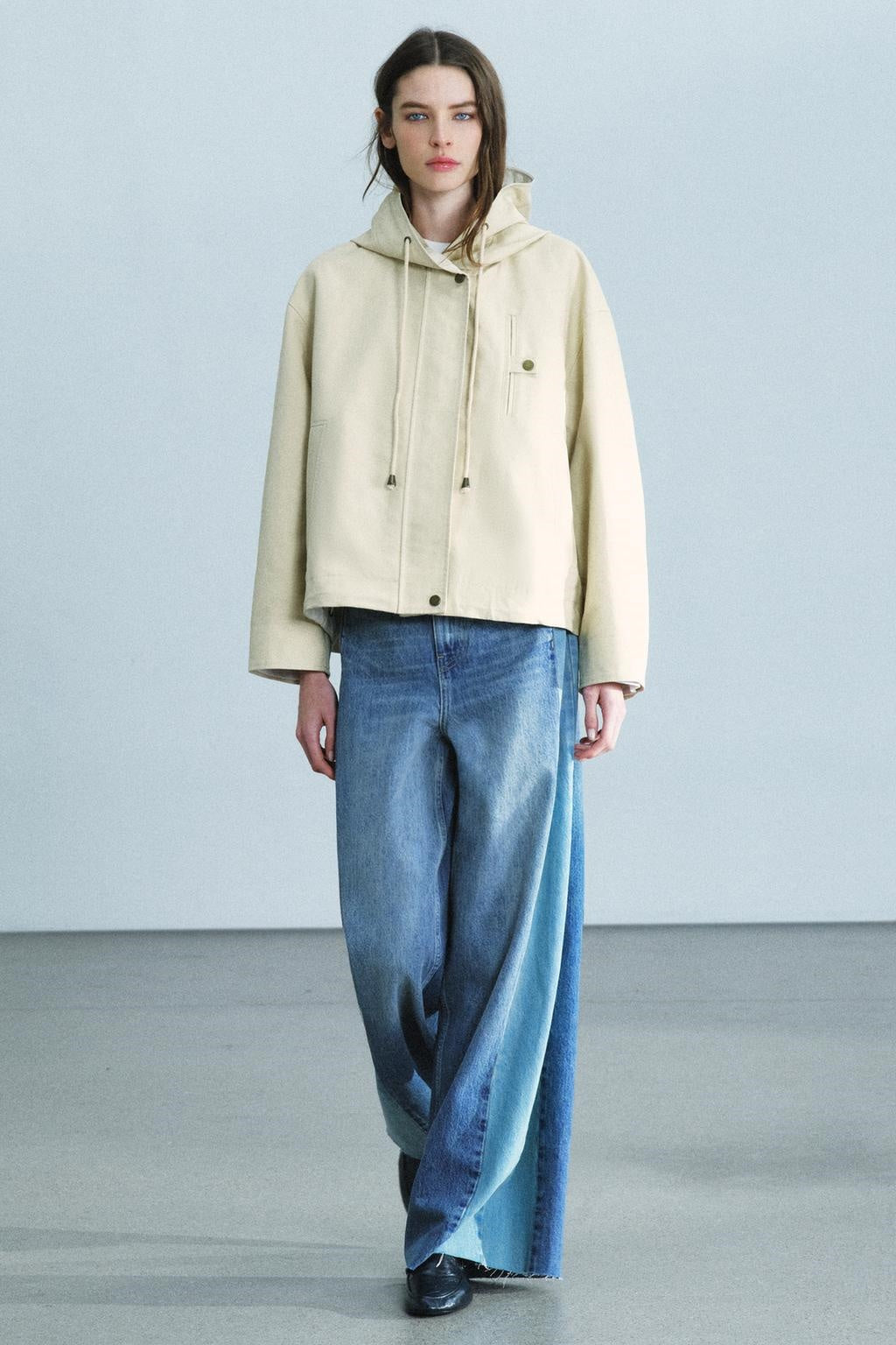 ZA Hooded Oversized Utility Jacket