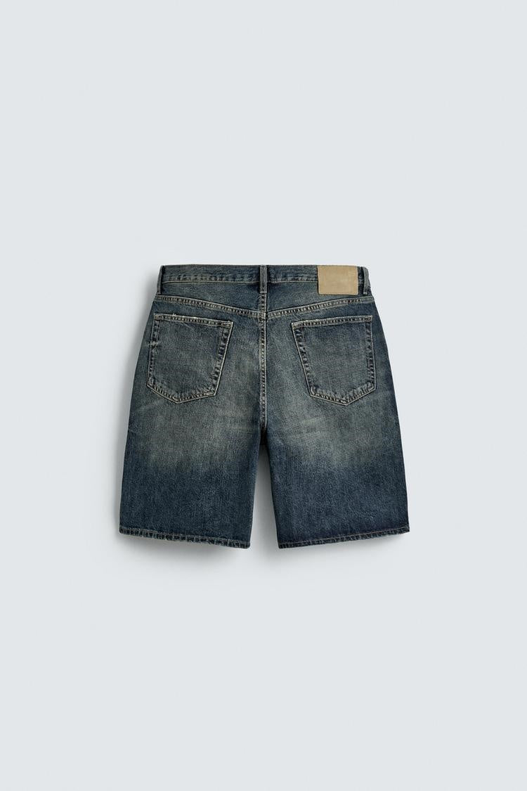 ZA Vintage Wash Denim Bermuda Shorts