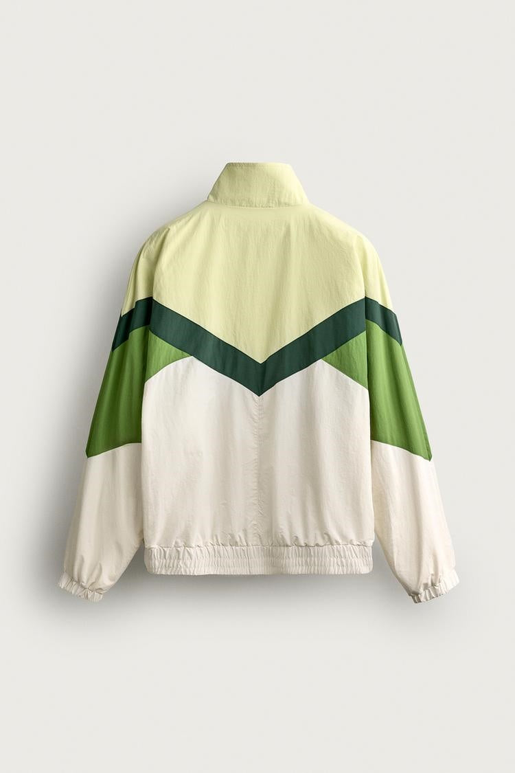 ZA Color-Block Lightweight Track Jacket