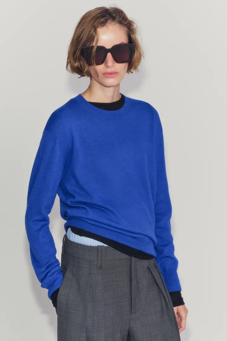 ZA Classic Crew-Neck Knit Sweater