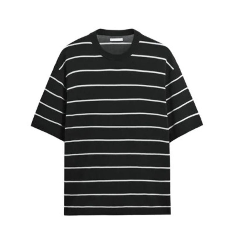 ZA Relaxed Striped Short-Sleeve T-Shirt